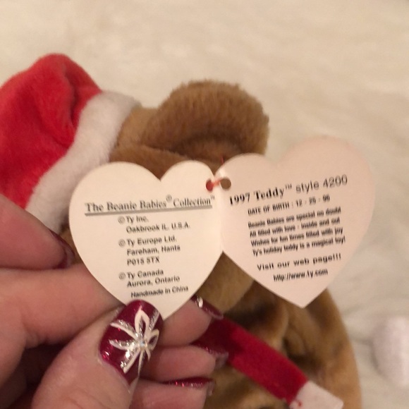 Ty Holiday Bears Set of 3 - Picture 2 of 4